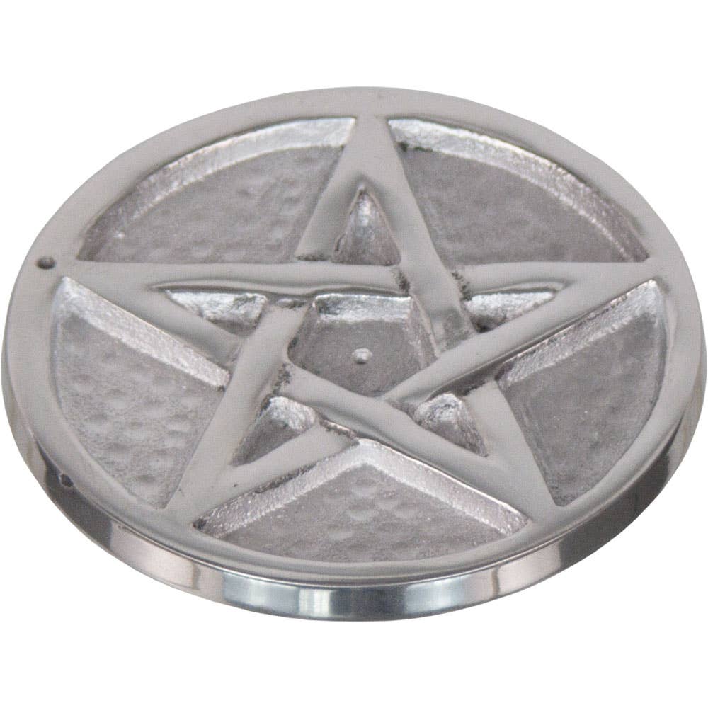 Aluminum Incense Holder/Pentacle-3.5" Di.