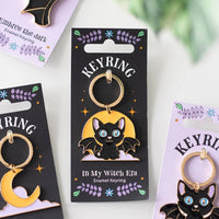 In My Witch Era Cat and Moon Keyring