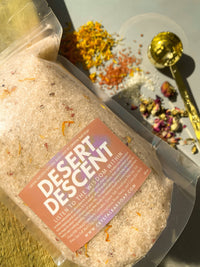 DESERT DESCENT 30 oz Crystal Infused Mineral Soaking Salt