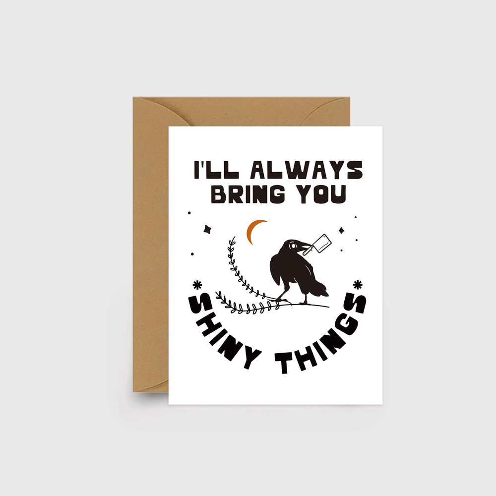 Shiny Things - Crow - Card