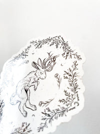 Jackalope - Floral Sticker: Yes