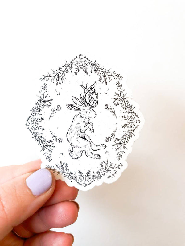 Jackalope - Floral Sticker: Yes
