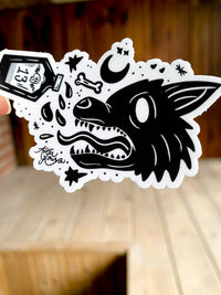 Thirsty Wolf - Sticker: No