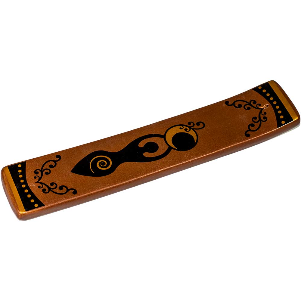 Ceramic Incense Holder-Spiral Goddess 2"X9.5"