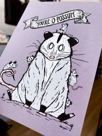 Opossum Mama Card