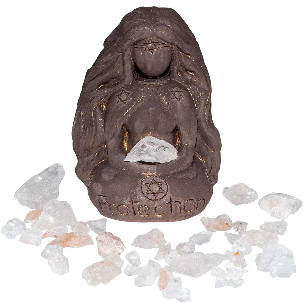 Gypsum Figurine-Protection Goddess 2.75"H