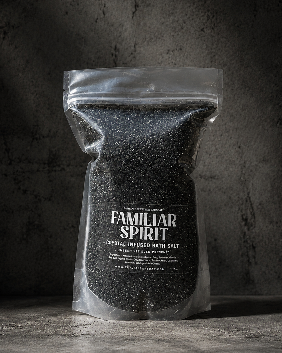 FAMILIAR SPIRIT 30 oz Crystal Infused Mineral Soaking Salt