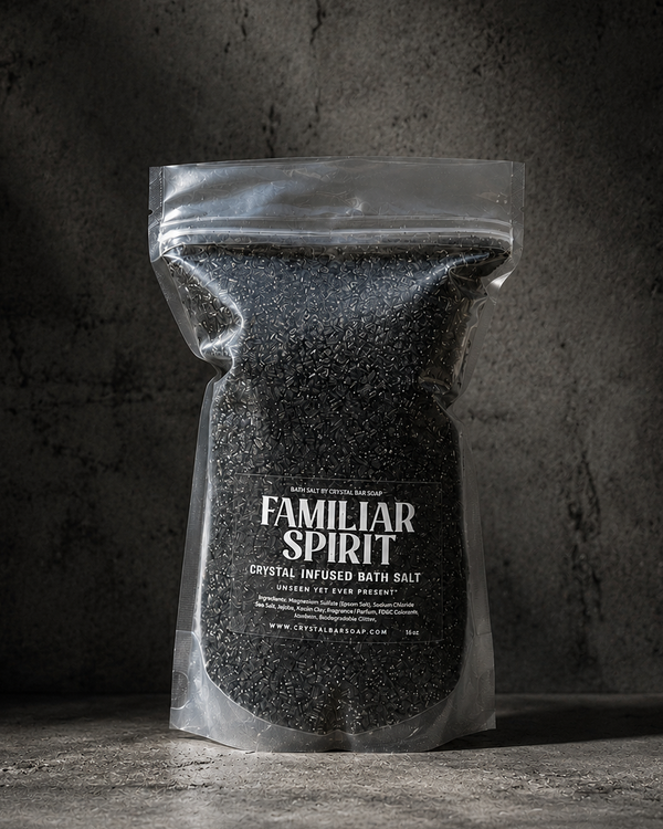 FAMILIAR SPIRIT 30 oz Crystal Infused Mineral Soaking Salt