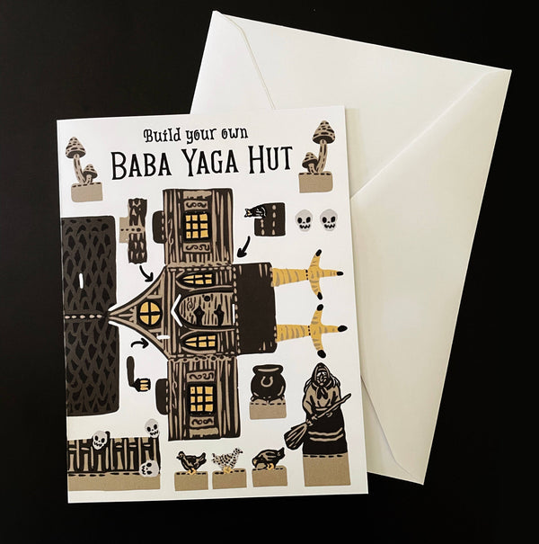 Build your own Baba Yaga hut Card