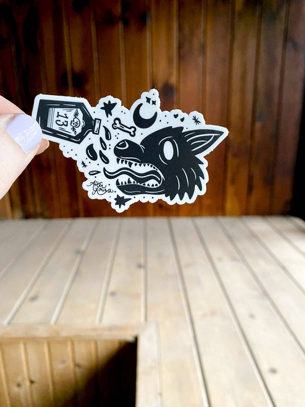 Thirsty Wolf - Sticker: No