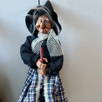 Kitchen Witch Doll Ziafi blue