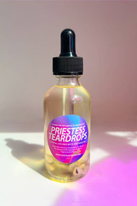 Priestess Teardrops -  2oz Crystal Infused Bath and Body Oil