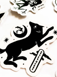 Late Night Wolf Sticker: No