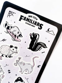 Big City Familiars Sticker Sheet