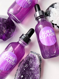Aura Cleanse – 2 oz Crystal-Infused Bath & Body Oil | Energy Cleansing Ritual: Standard 2 oz