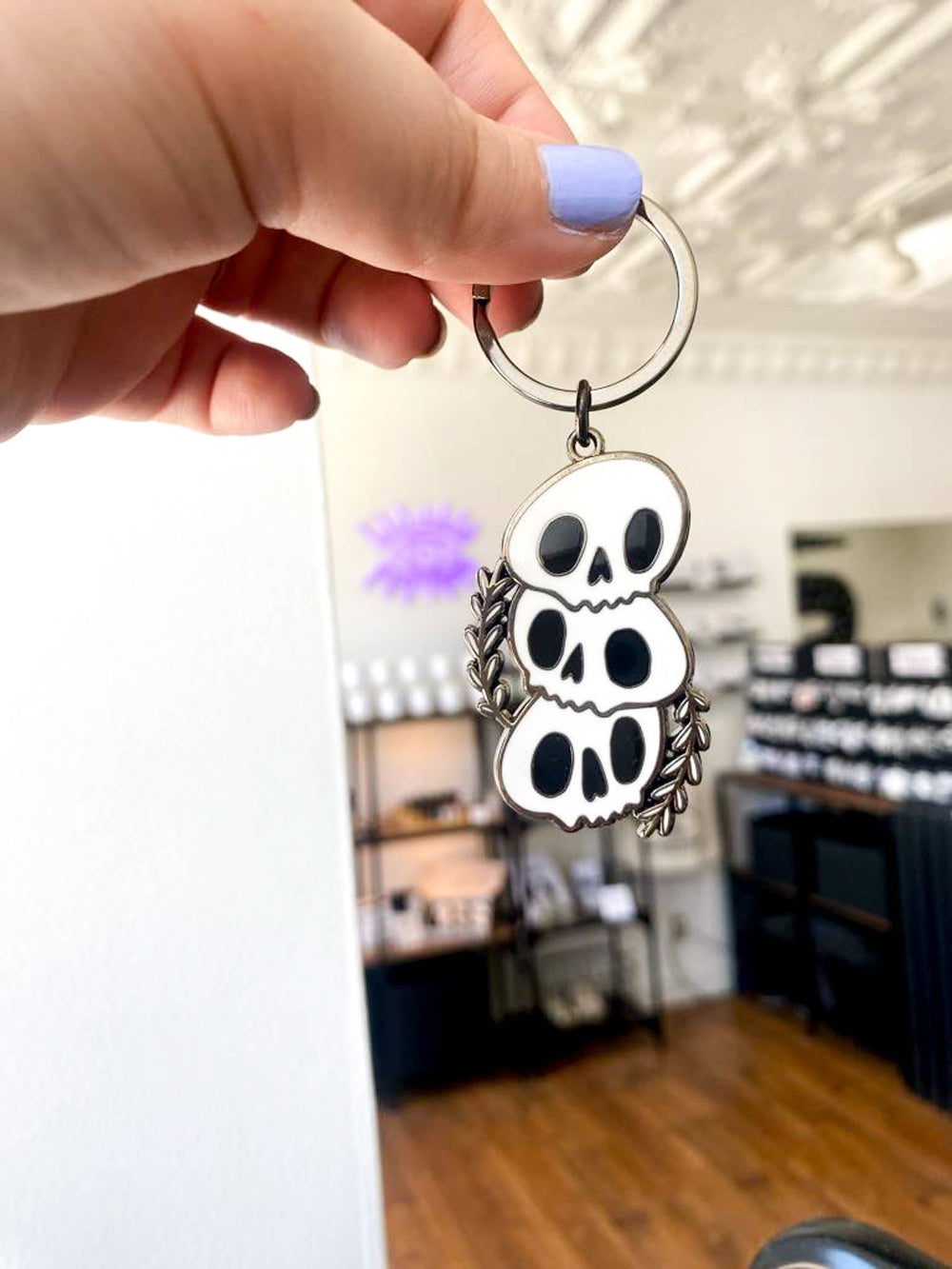 Skulls Hard Enamel Keychain