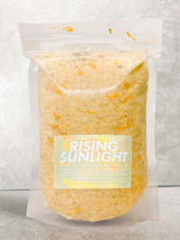 RISING SUNLIGHT 30 oz Crystal Infused Mineral Soaking Salt