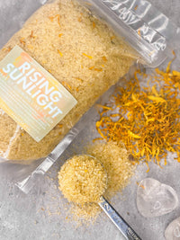 RISING SUNLIGHT 30 oz Crystal Infused Mineral Soaking Salt