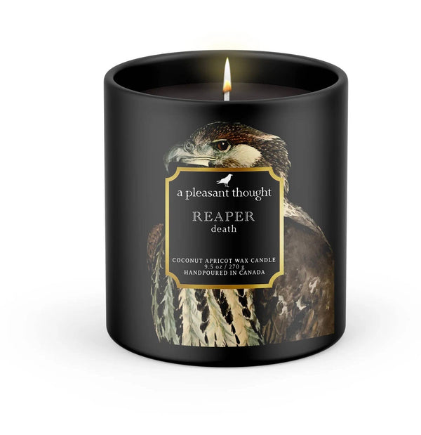 REAPER | DEATH | RAVEN CANDLE: Wood