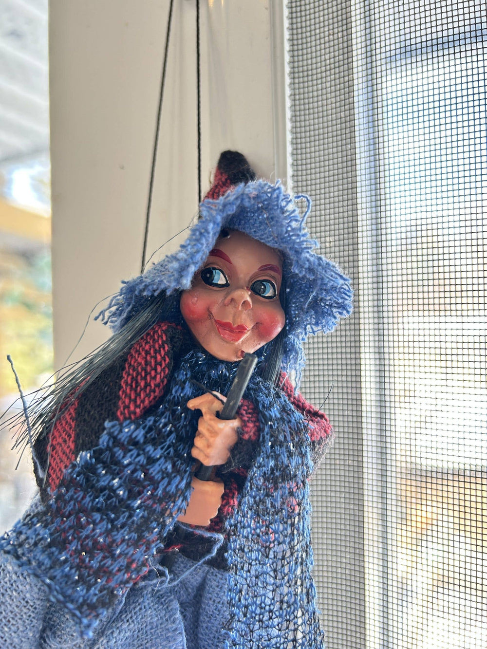 Kitchen Witch Doll Philippa blue