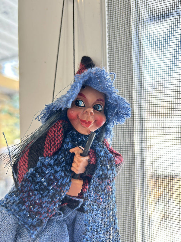 Kitchen Witch Doll Philippa blue