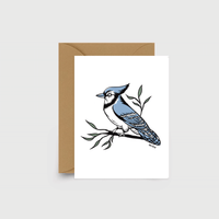 Blue Jay Bird - Card