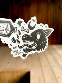 Thirsty Wolf - Sticker: No