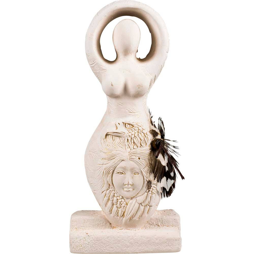 Gypsum Statue-Eagle Goddess-5.5"H
