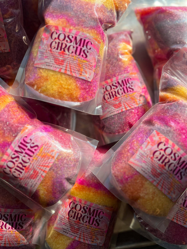 COSMIC CIRCUS 30 oz Crystal Infused Mineral Soaking Salt