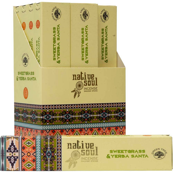Green Tree Incense-Native Soul Sweetgrass & Yerba Santa