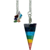 7 Layered Chakra Stones Pendulum
