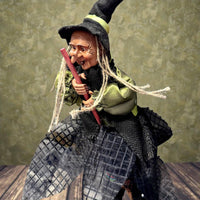 Kitchen Witch Doll Trudy green