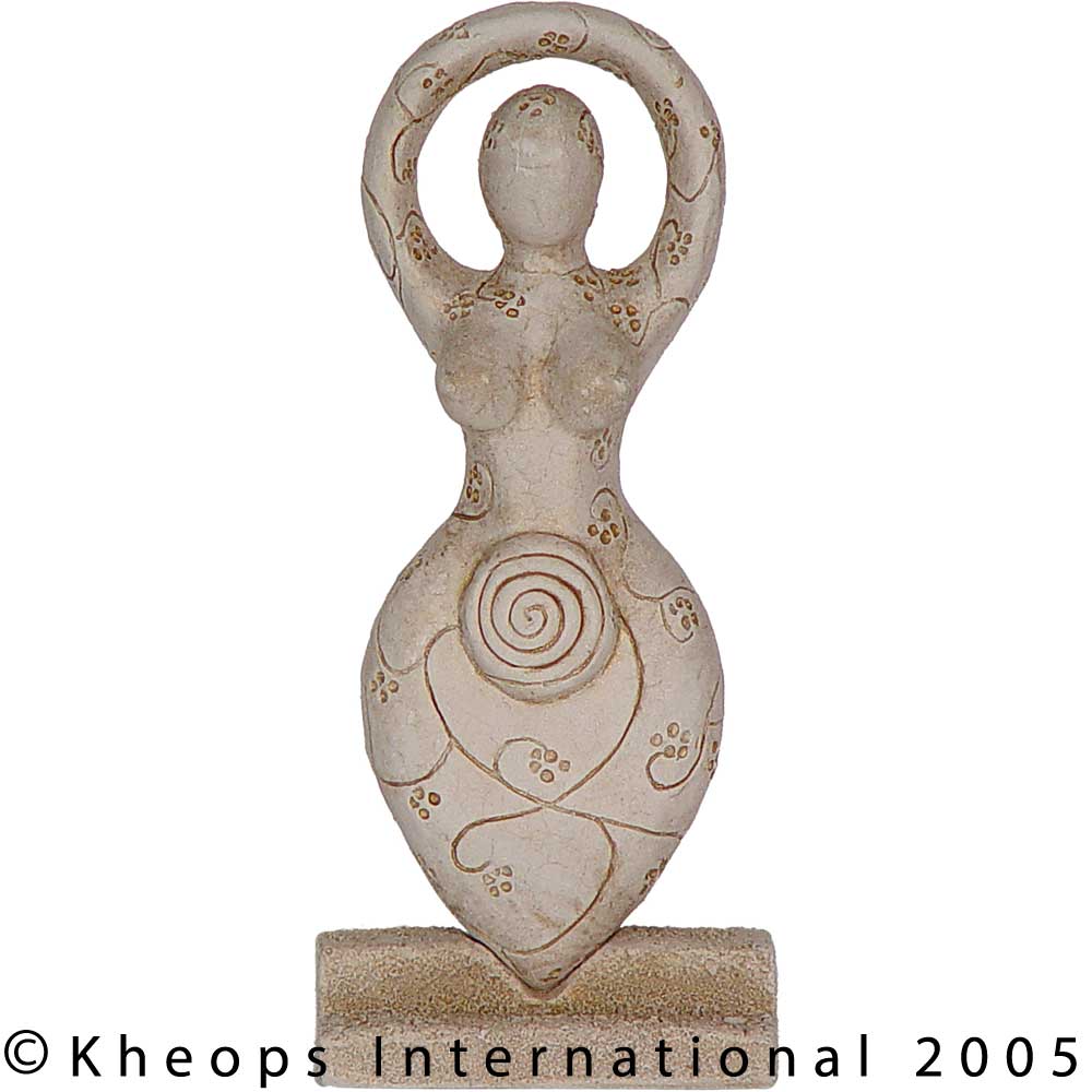 Gypsum Goddess-Spring Goddess 5.5"H