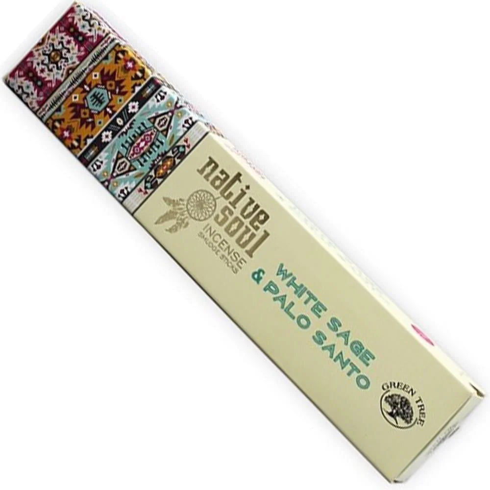 Green Tree Native Soul Incense White Sage & Palo Santo